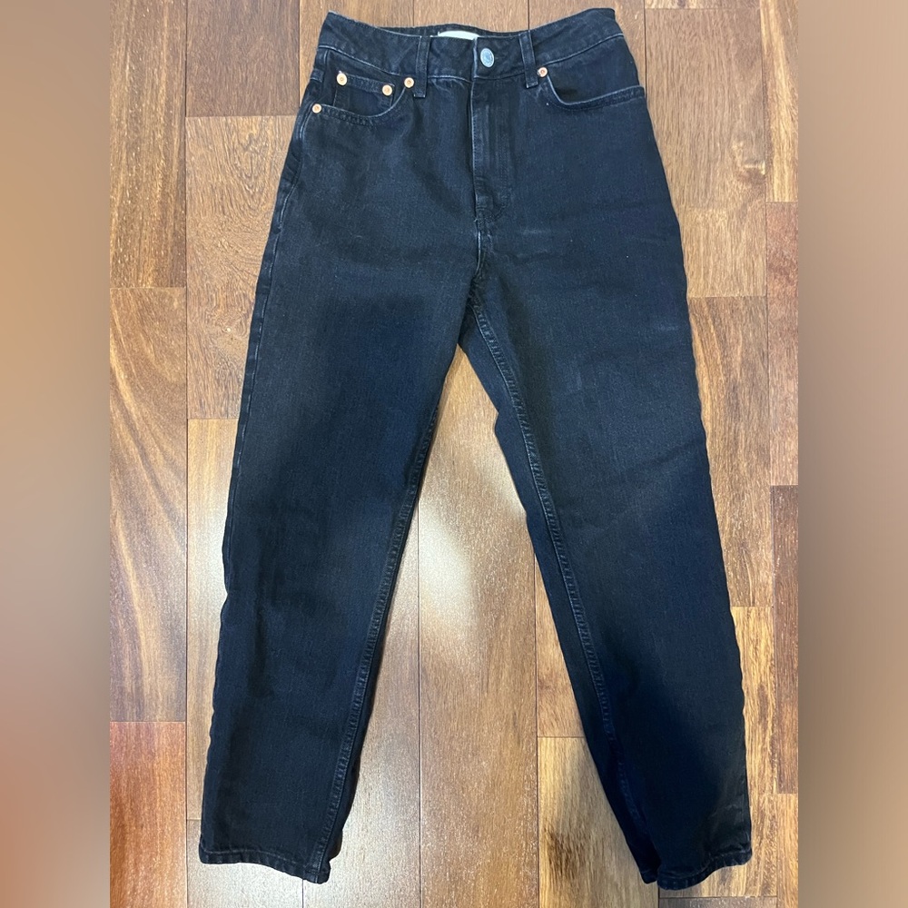 Black Mango Mom Jean
